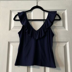 Socialite Messina Ruffle Detail Knit Top